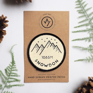 Snowdon - Highest Peaks - Organic Cotton Patch