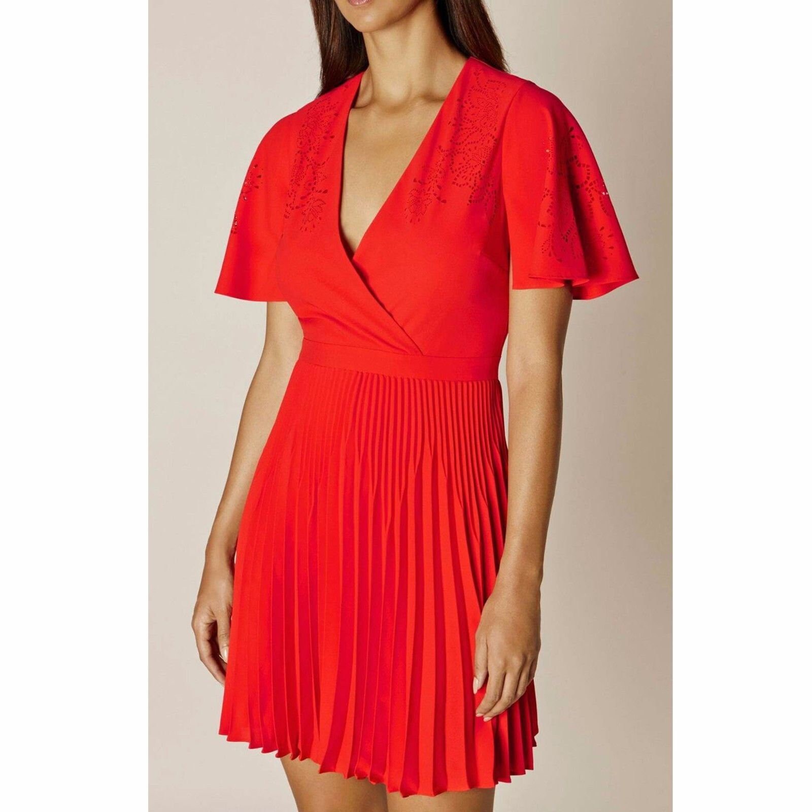 Karen millen red dress sale