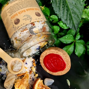 Full Moon Bath Salts - Ritual Bath Salts - Blessing Bath Salts - Botanical Bath Salts - Magic Bath Salts