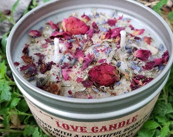 Love Candle - Bring Me Love - Self Love - Love Spell Candle - Wiccan Candles - Magic Candle - Come To Me - Ritual Candle - Valentines Candle