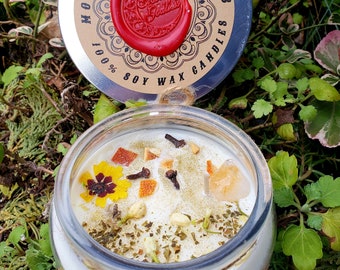 Positive Vibe Candle - Positive Energie - Achtsames Leben - Energie Reinigung - Spirituelles Geschenk - Soja Kerze - Anziehung des Guten
