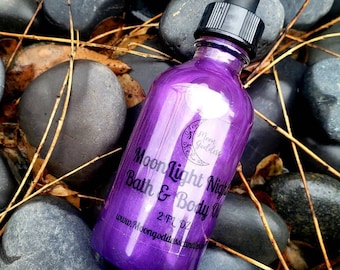 Moonlight Night Bath & Body oil - Ametista Infuso - idratante - pelle luminosa