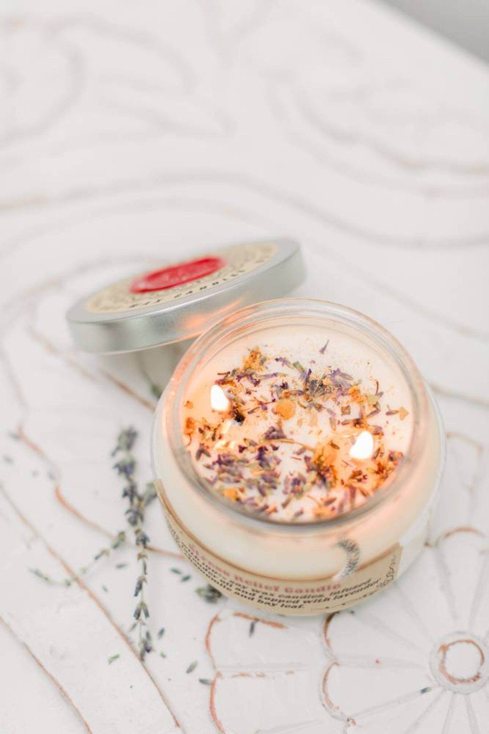 Stress Relief Candle Aromatherapy Candle Lavender Infused Etsy