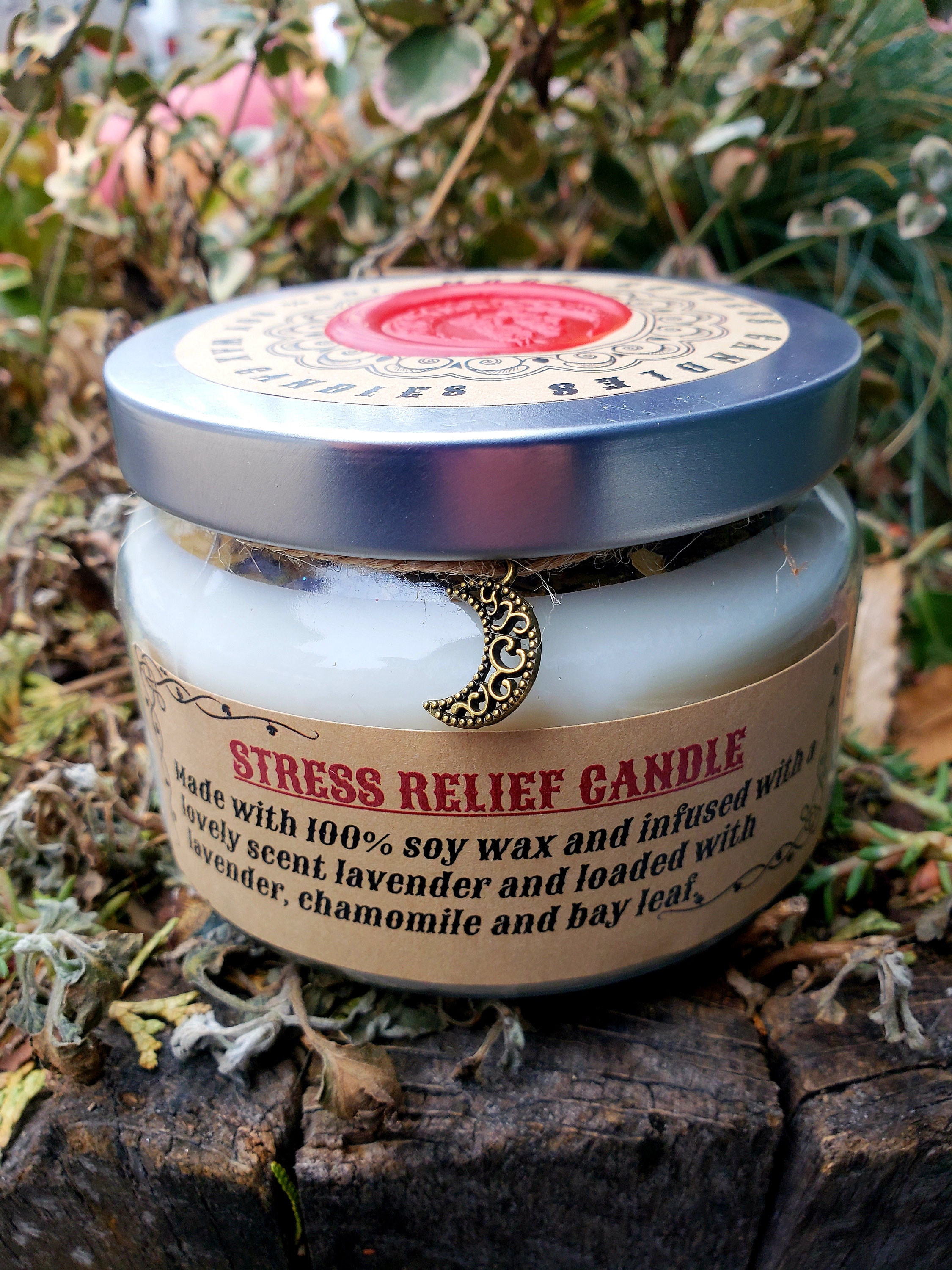 Stress Relief Candle Aromatherapy Candle Lavender Infused Etsy