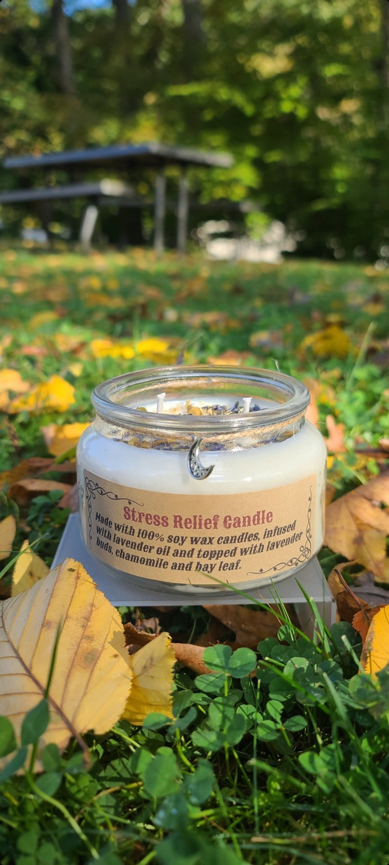 Stress Relief Candle Aromatherapy Candle Lavender Infused Etsy