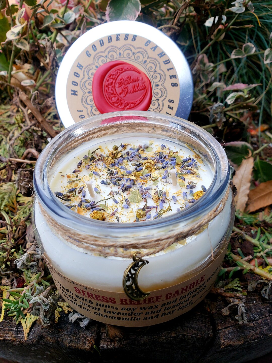 Stress Relief Candle Aromatherapy Candle Lavender Infused Etsy