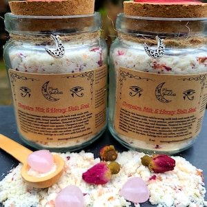 Cleopatra Milk & Honey Bath Soak - Milk Bath - Soothing Luxury Bath - Spa Bath - Egyptian Bath - Botanical Milk Bath - Natural Skin Bath