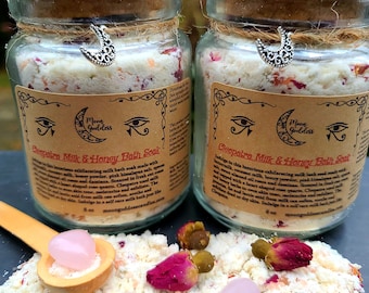 Cleopatra Milk & Honey Bath Soak | Rose Milk Bath | Goddess Self Care | Moisturizing Ritual Bath | Luxury Soak
