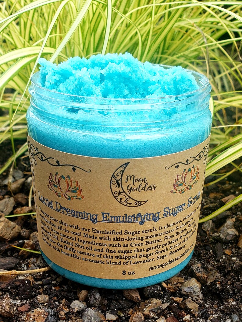 Lucid Dreaming Emulsifying Sugar Scrub All Natural Sugar Etsy