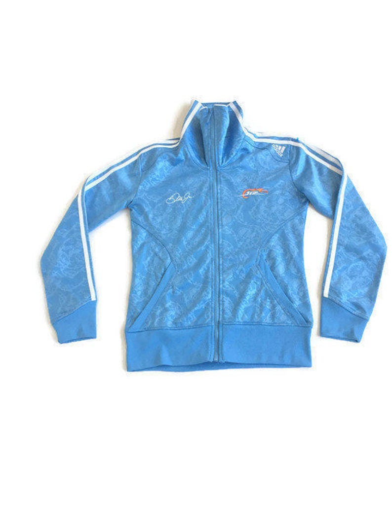 baby blue adidas track jacket