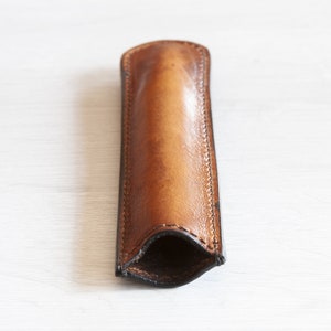 Astuccio per penne da uomo in vera pelle fatto a mano Astuccio per penne retrò a 3/6 slot Astuccio per penna stilografica per ufficio da donna Cancelleria scolastica – acquista a prezzi