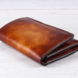 Portafoglio in pelle trifold