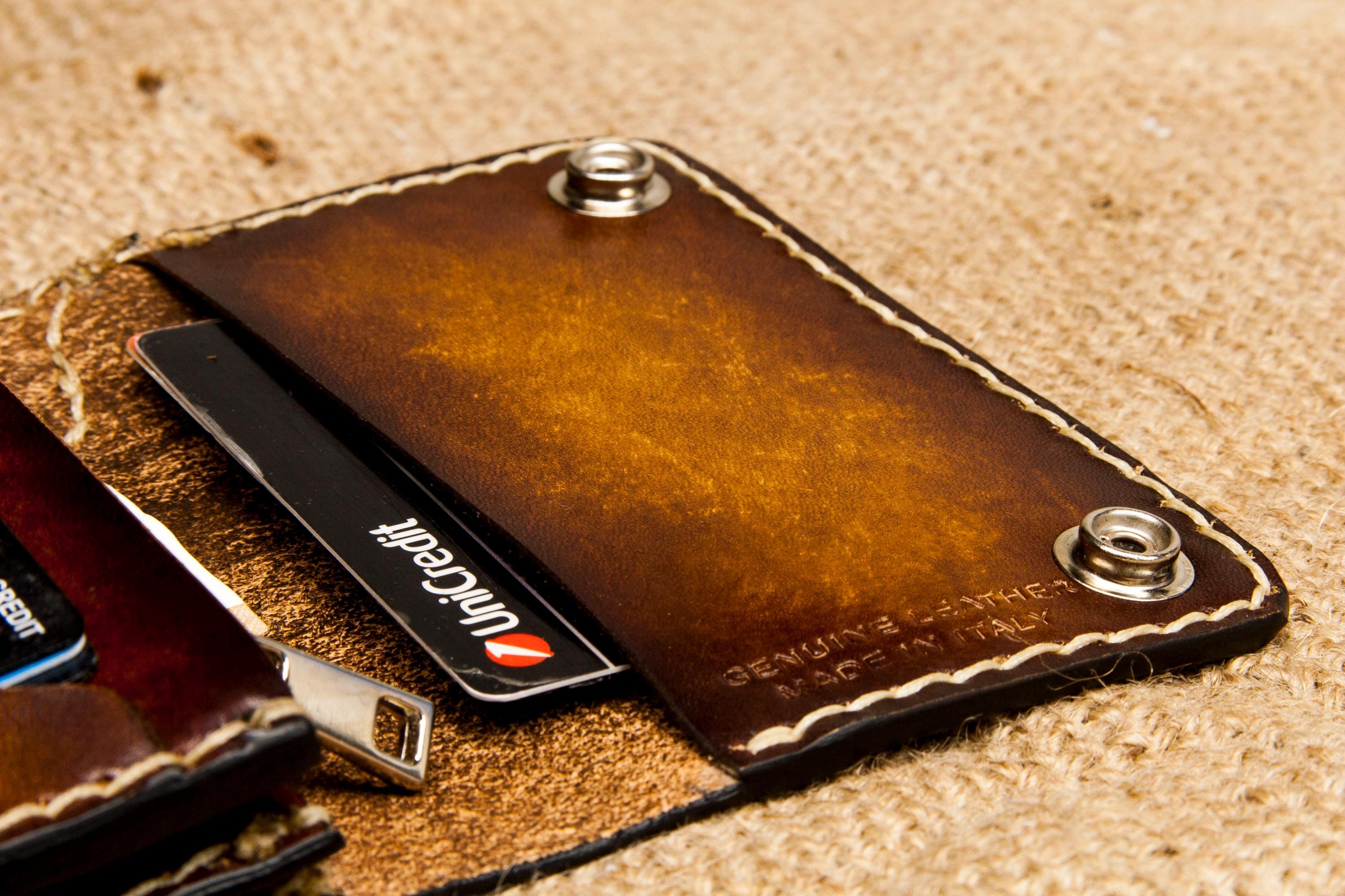Custom Biker Wallets Biker Leather Wallet With Chain, Handmade Small Vertical Wallet ...
