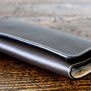 Suede tobacco pouch with pocket for filters, one pocket for tobacco and one for papers and lighter image 1