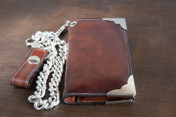 harley davidson biker wallet chain