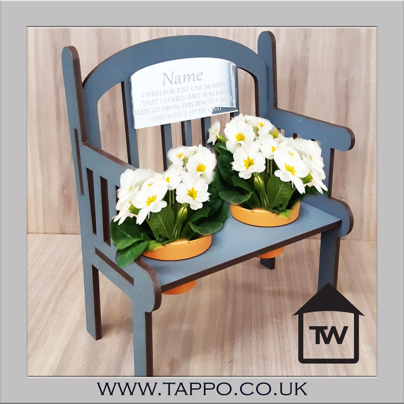 I Wish Verse Miniature Memorial Bench Keepsake Sympathy Etsy UK