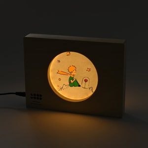The Little Prince Night Light | Night Light For Bedroom | LED Moon Lamp | Desk light