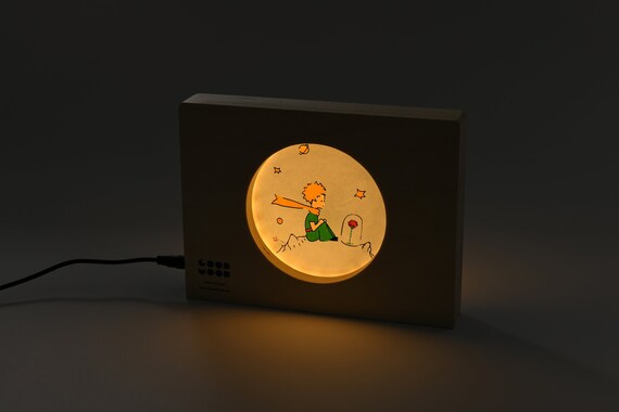 Little Prince Night Light: LED Moon Lamp, Nursery Lighting