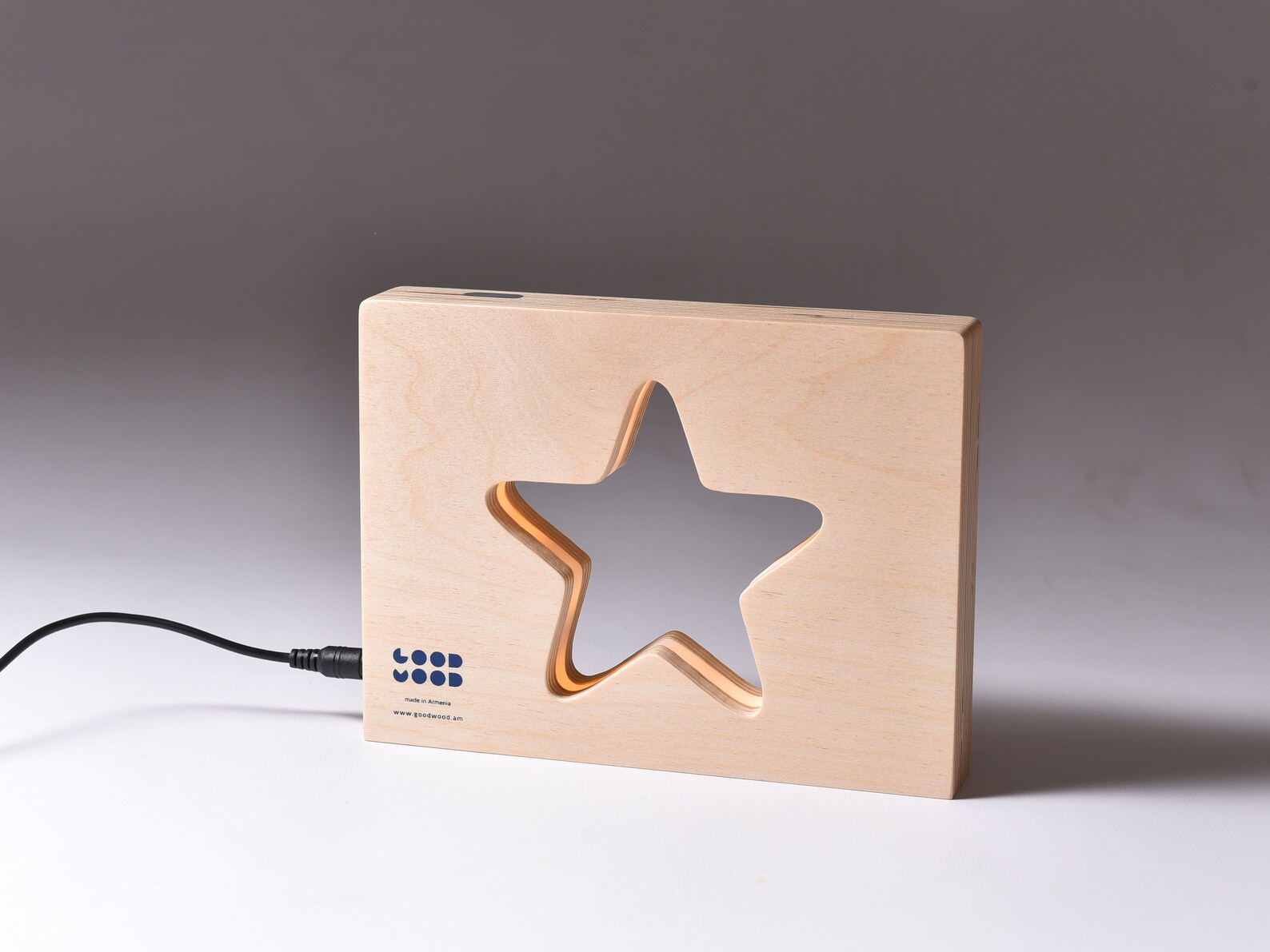 20cm Starry LED Lantern Light with Rope Handle Star Bedside Table Desk Lamp main image 1
