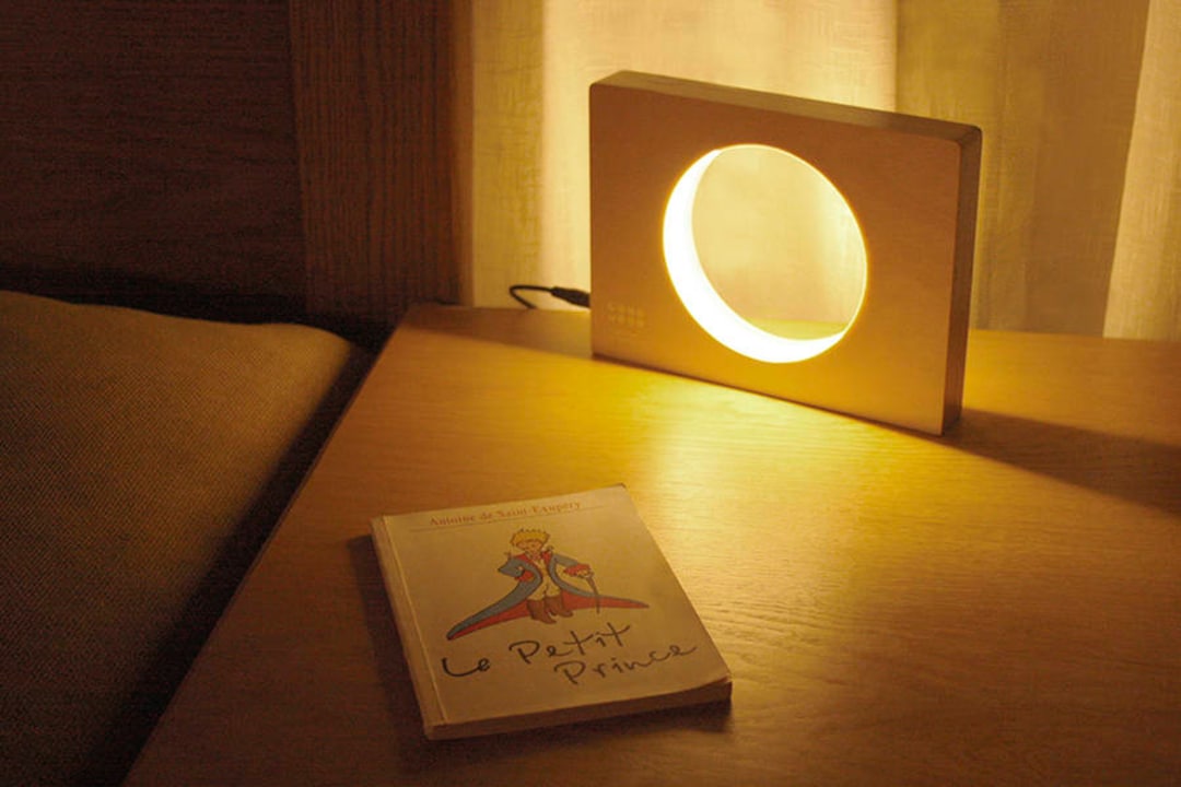 Wooden Night Lamp Circle Night Light LED Lamp Desk Light Etsy