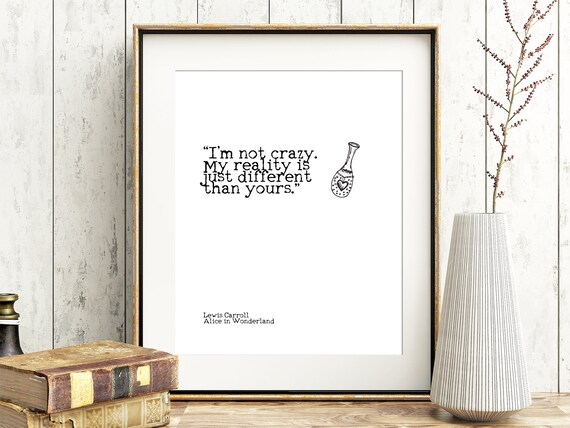 Le Chat De Cheshire Citation Je Ne Suis Pas Fou Alice Au Etsy Le Chat De Cheshire Citation Je Ne Suis Pas Fou Alice Au Etsy