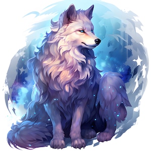 Clipart wolf art 3 Hi-res JPEG