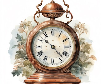 Clipart alte Uhr vintage 3 JPEG