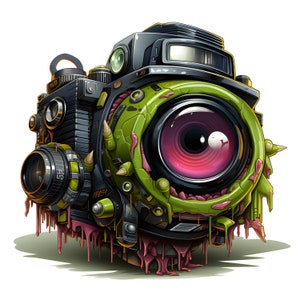Clipart cyberpunk camera monster 3 Hi-res JPEG