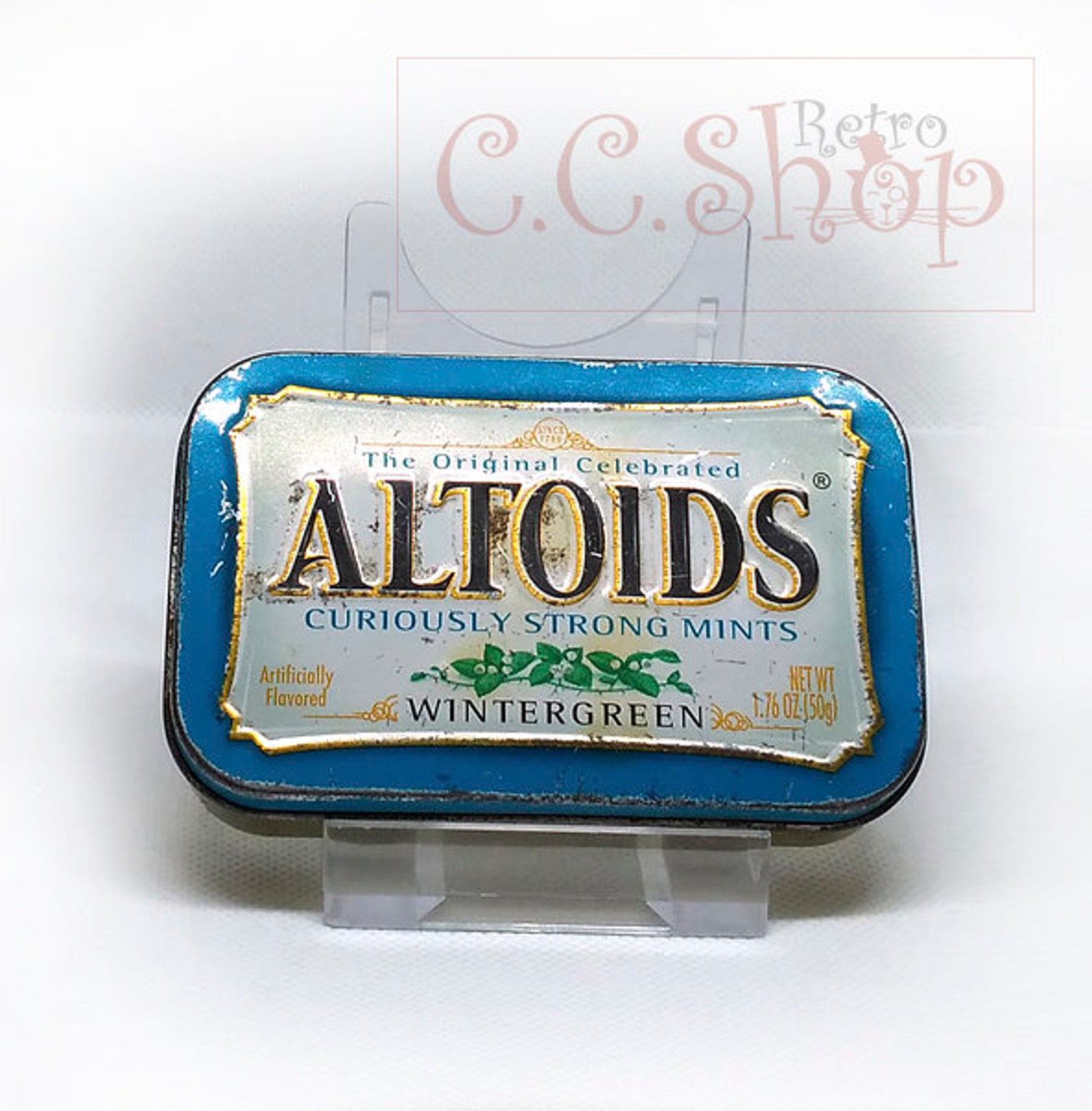 Old Tin Box ALTOIDS Strong Mints Wintergreen Collectible Etsy