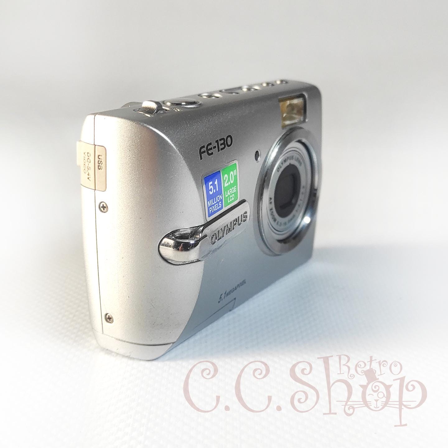 Digital Camera Olympus FE-130 Silver 5,1 Mpx - Etsy