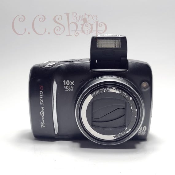 Digital Camera Canon Powershot SX110 IS Black 9.0 Mpx - Etsy