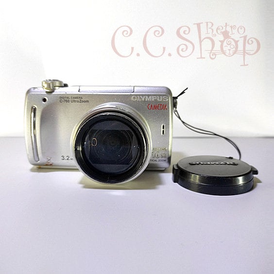 Digital Camera Olympus Camedia C-760 Silver 3.2 Mpx - Etsy