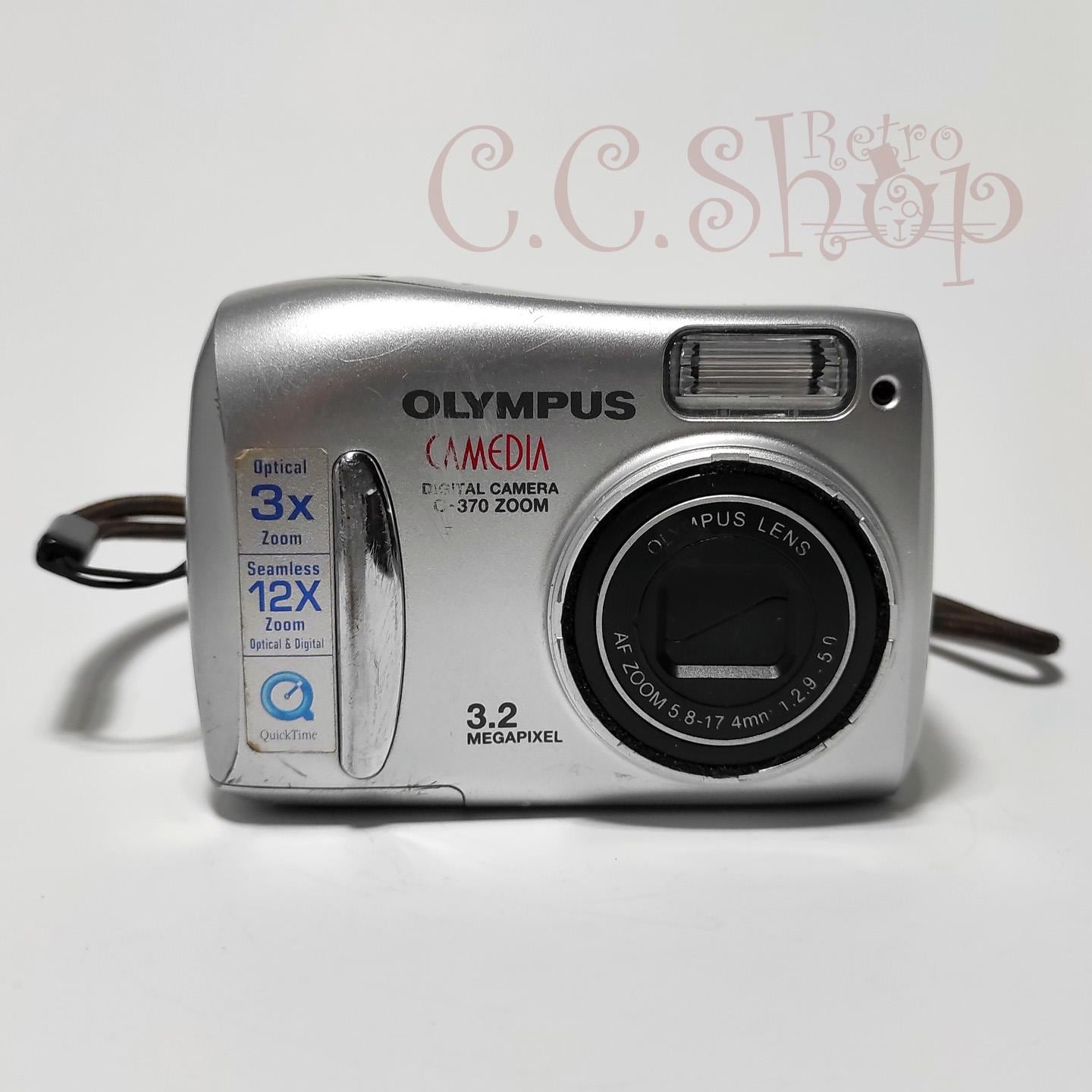 デジタルカメラ オリンパス CAMEDIA C-370 ZOOM シルバー 3.2メガ 