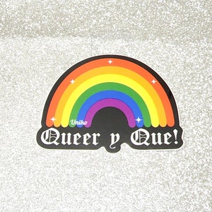 Queer Y Que Vinyl Sticker  Free Shipping! 3 inch  sticker laptop pride love is love rainbow water proof sticker