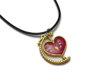 Spinning Heart Charm Fidget Necklace - "Hero's Health"