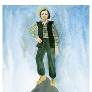 Junko Tabei Print from Womxn Series 9 x 12 Women Feminist Wall Art Poster