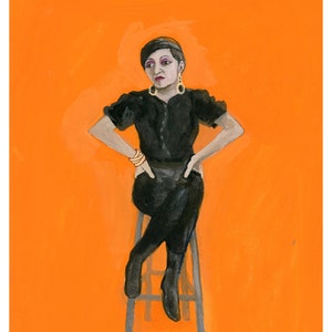 Maria Izquierdo Print of Original Art- Womxn Series 9 x 12 Women Feminist Wall Art Poster