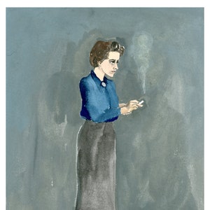 Hannah Arendt Impresión de Womyn Series 9 x 12 Mujeres en la historia Cartel de arte mural feminista