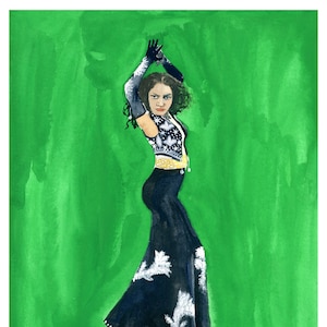 Carmen Amaya Print de Womxn Series 9 x 12 Womxn Feminist Dance Wall Art Poster