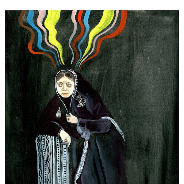 Madame Helena Blavatsky Print from Womxn Series 9 x 12 Women Feminist Non-Binary Wall Art Poster