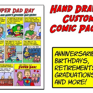 Custom Comic Book Page Made To Order - Personalized and Hand Drawn
