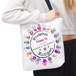 Abschiedsgeschenk Lehrerin Stoffbeutel personalisiert Abschied Lehrerin Abschied Erzieherin Lehrertasche Erinnerung Stofftasche Erzieherin