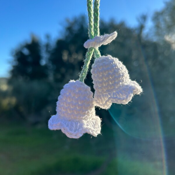 Car Hanger - Bijoux rétroviseur / porte clés - Lily of thé valley - Brin de muguet