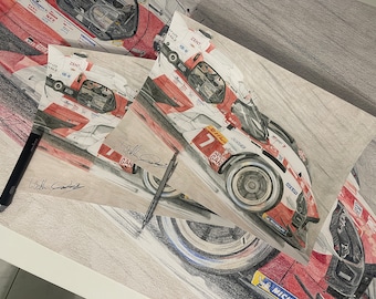 Mike Conway - Toyota Gazoo Racing #7 | Impresión de arte de edición limitada