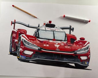 Toyota Racing #7 2026 | Limited art print or Original w signatures