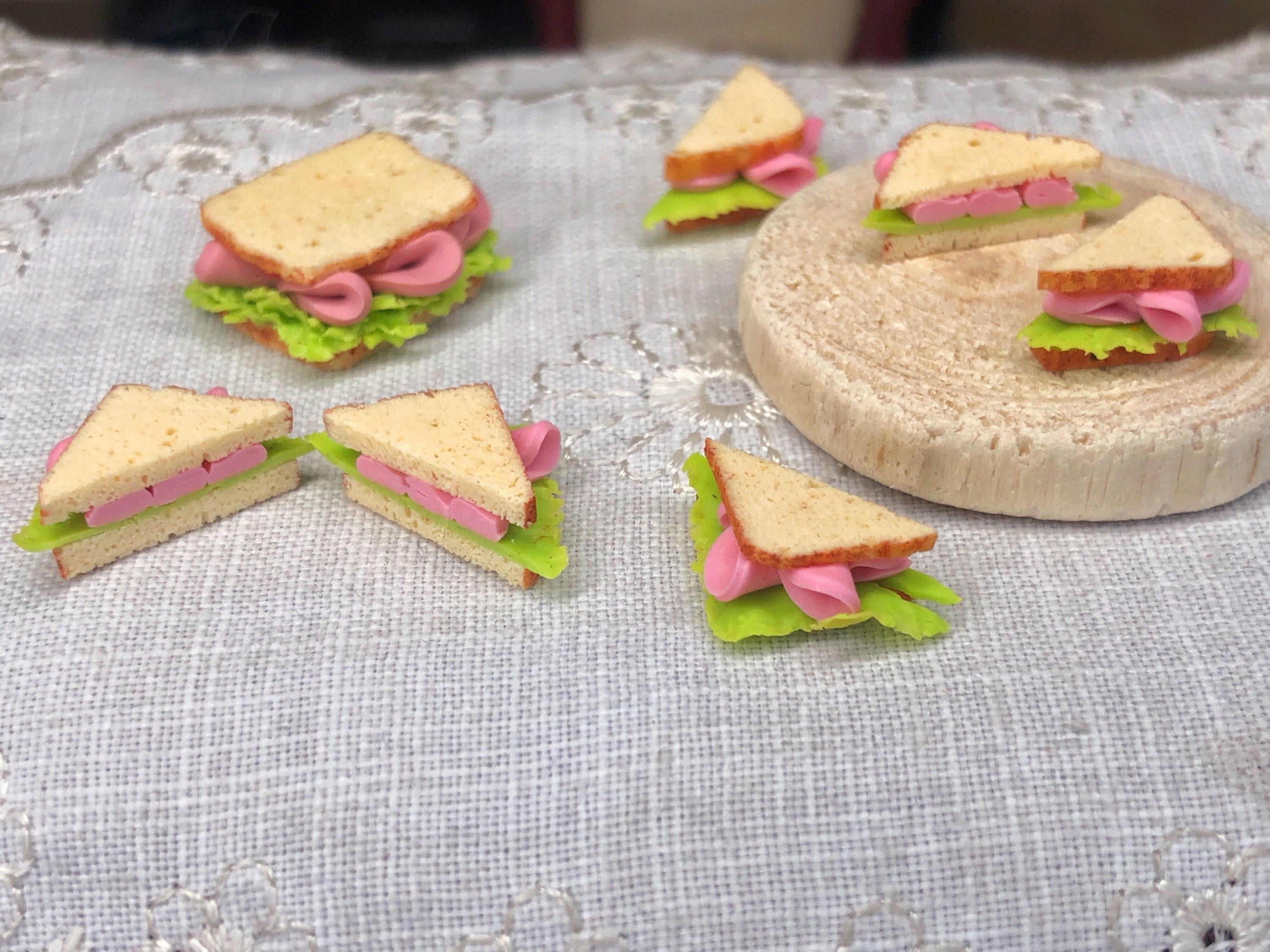 Dollhouse food miniature sandwiches for dolls at 112 scale Etsy