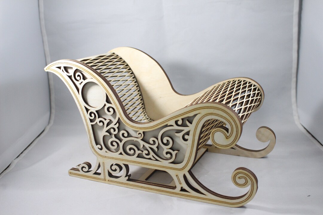Wood Cut Santa's Sleigh - Etsy