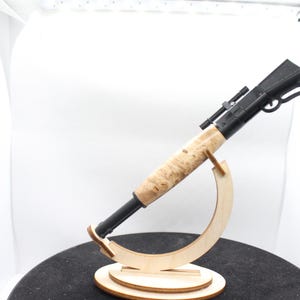 Lever action pen - Brown Stabilized wood