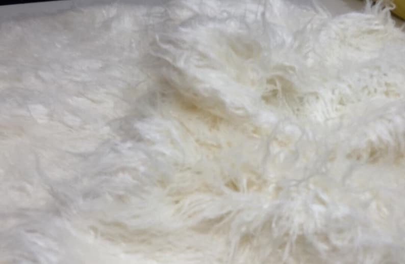 White Fur Fabric/ Faux Fur Fabric. Fluffy Fur Fabric. Faux Fur Etsy