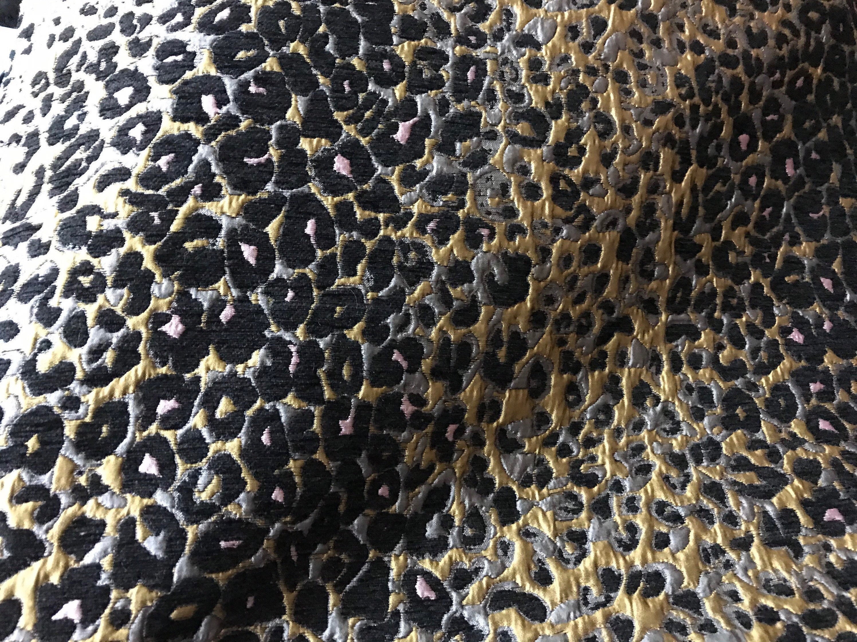 Leopard brocade fabric. Cheetah cotton fabric. Cheetah fabric | Etsy